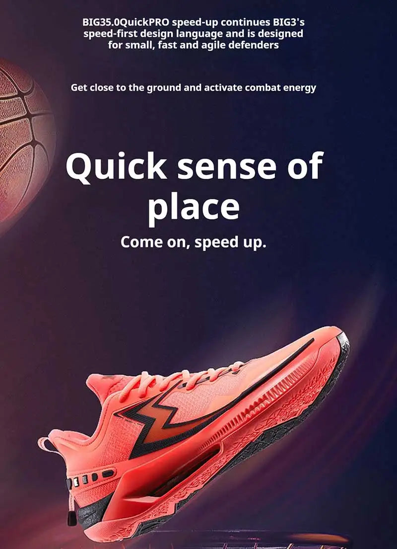 361 Degrees BIG3 5.0 Quick Pro Men's Basketball Shoes